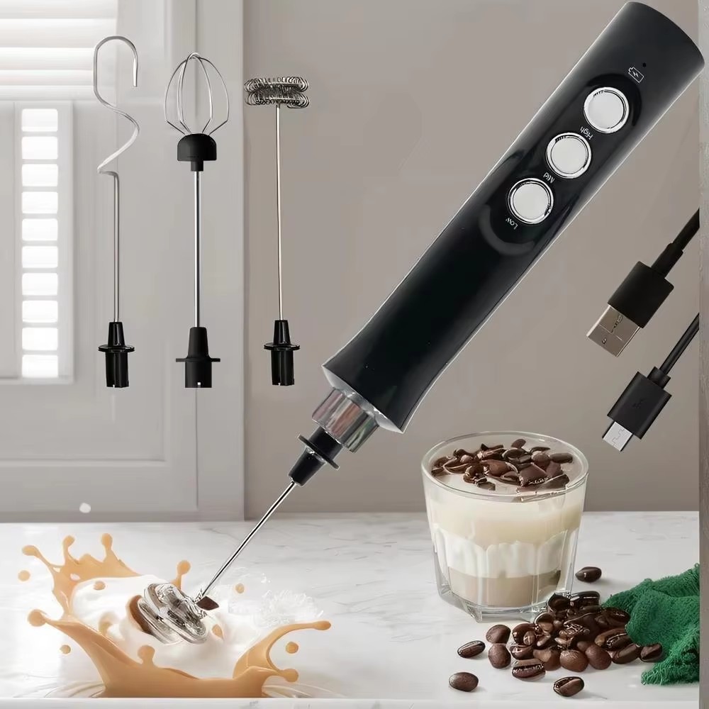 Milk Steaming Pitcher - Wireless Rechargeable Electric Milk Frother -