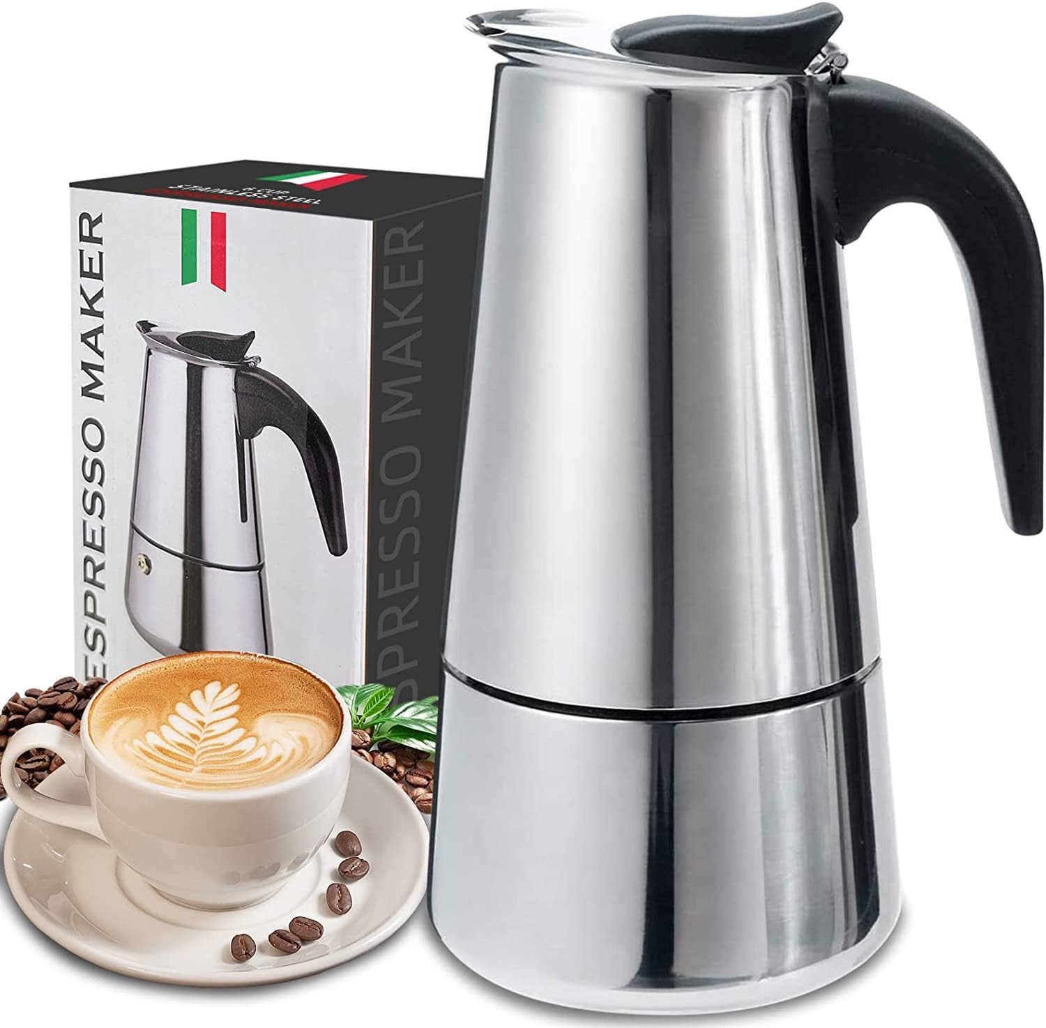 Coffee Equipment Wdt - 4/6/9 Cups Moka Pot Caffe Machine