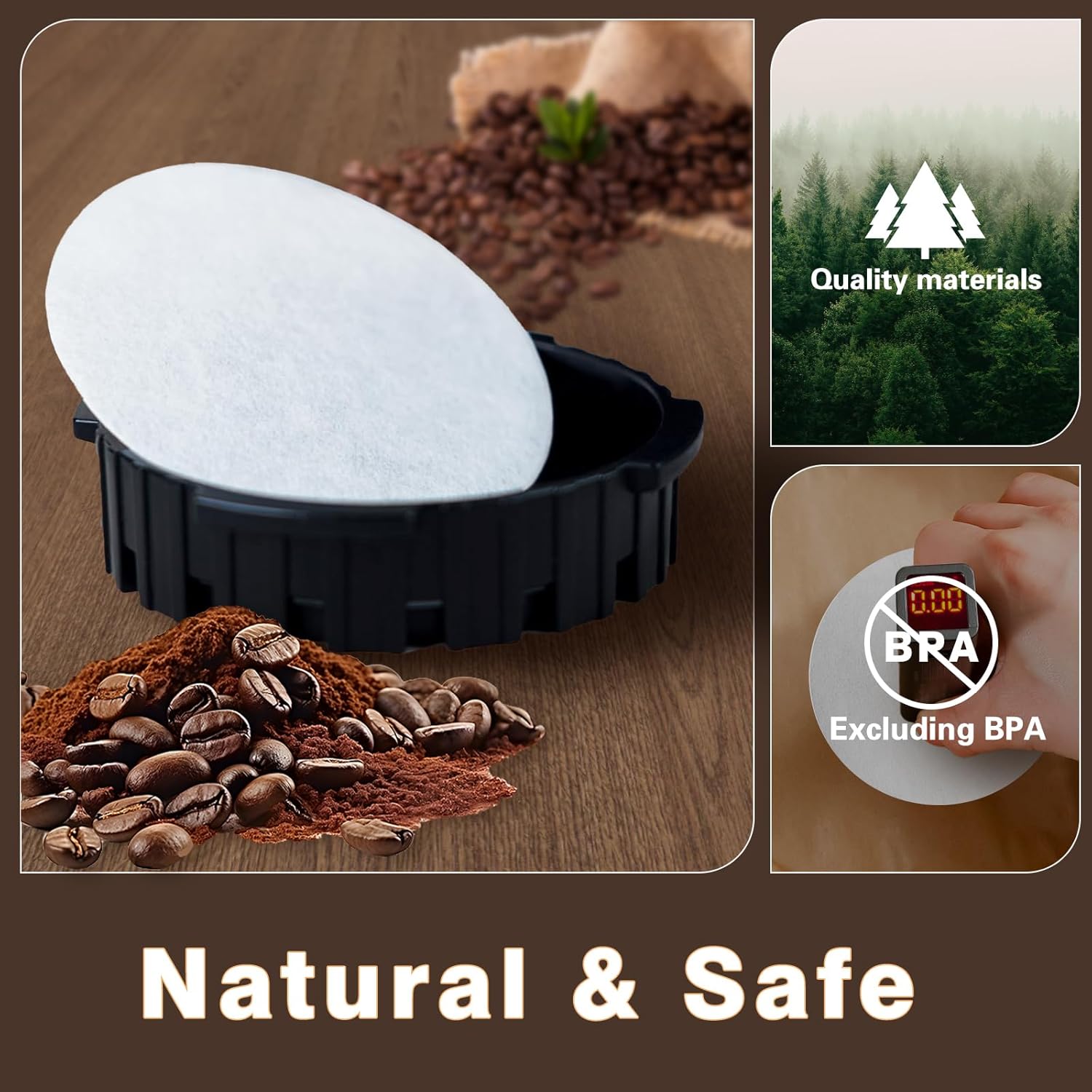 Round Coffee Filters, Compatib - Coffee Equipment Wdt ulasan dan harga