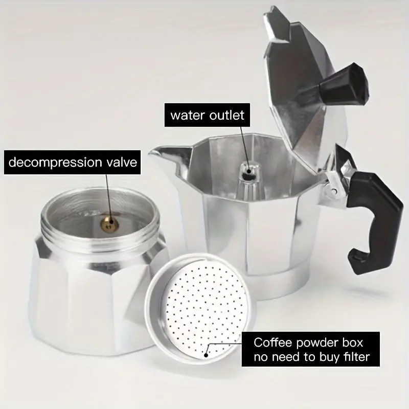 Classic Aluminum Moka Pot 50-3 - Coffee Equipment Wdt ulasan dan harga