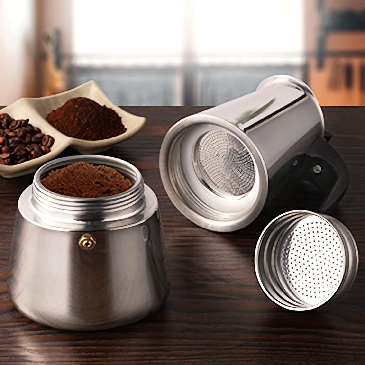 4/6/9 Cups Moka Pot Caffe Mach - Coffee Equipment Wdt ulasan dan harga